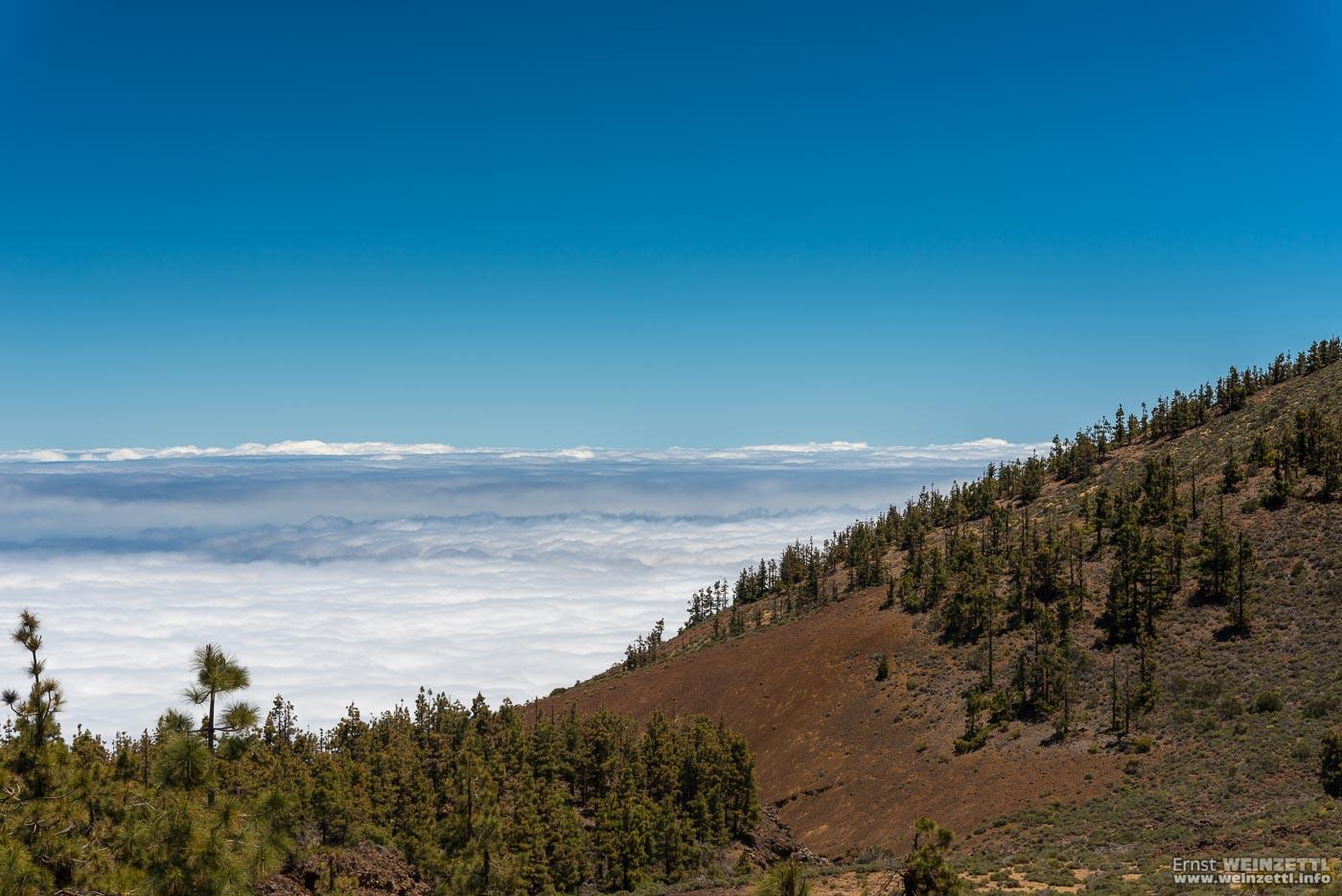 Ein letzter Blick über die Wolken.