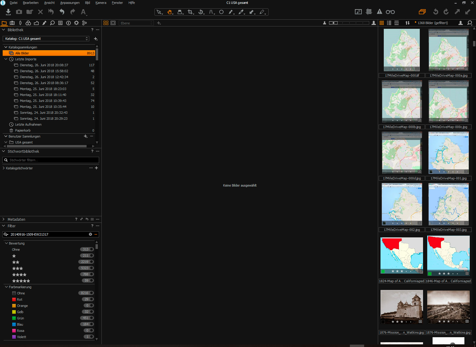 Capture One Bildsuche