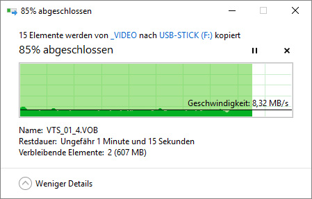 MeZmory USB 3.0 Stick mit exFAT an USB 3.0 Durchschnitt