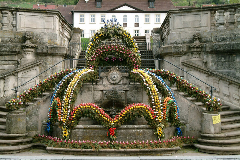 Der Osterbrunnen von Ebrach