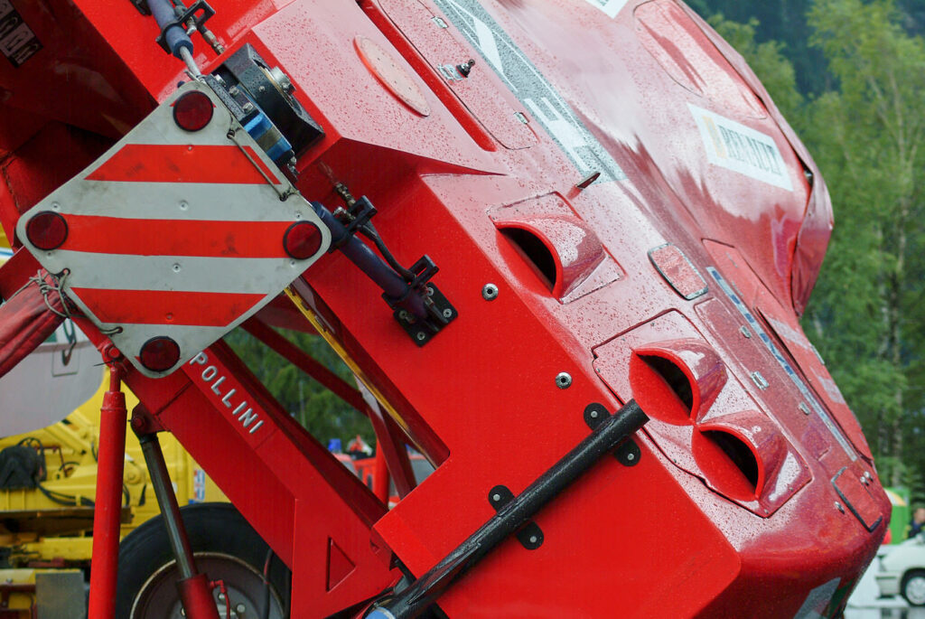 Das Heck eines Powerboats