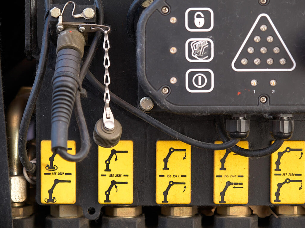 Detail einer Baumaschine
