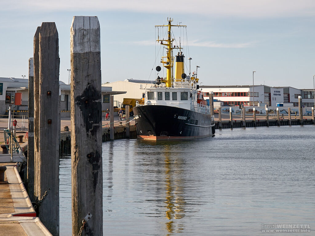 Der kleine Hafen von Norderney: nahezu gemütlich