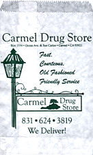 Sackerl aus dem Drugstore in Carmel