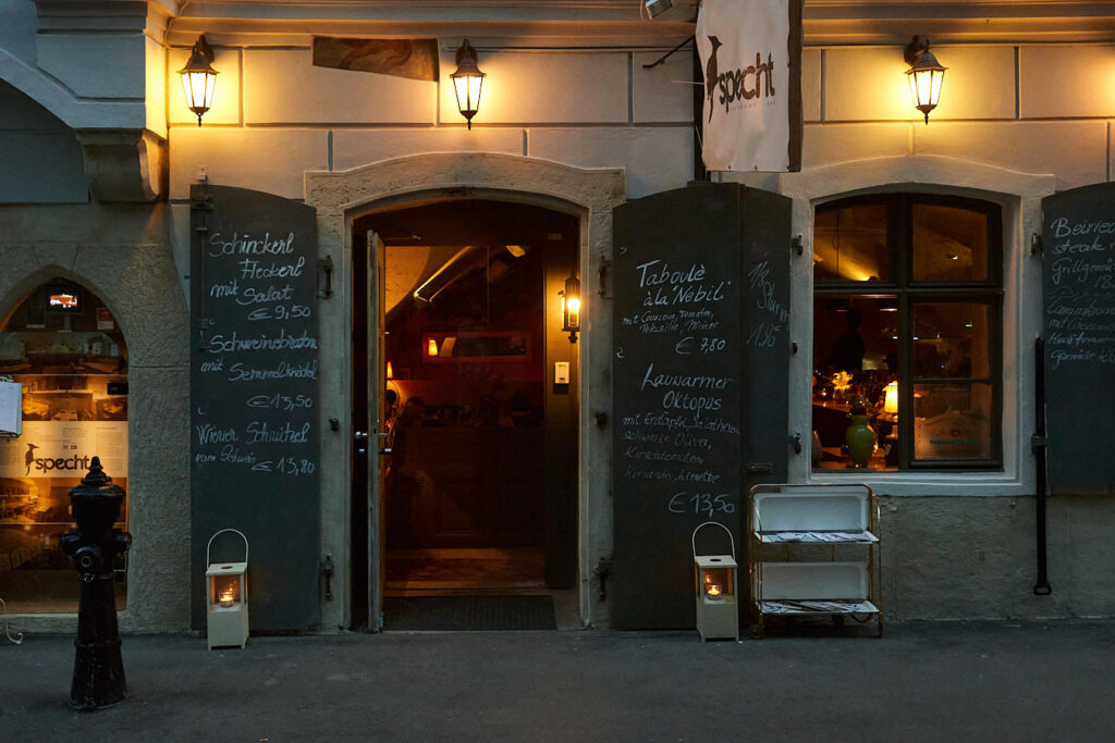 Fassade eines Restaurants