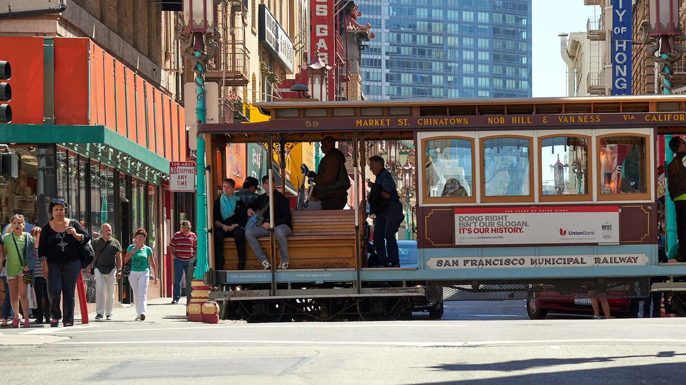 Cable Car in Chinatown