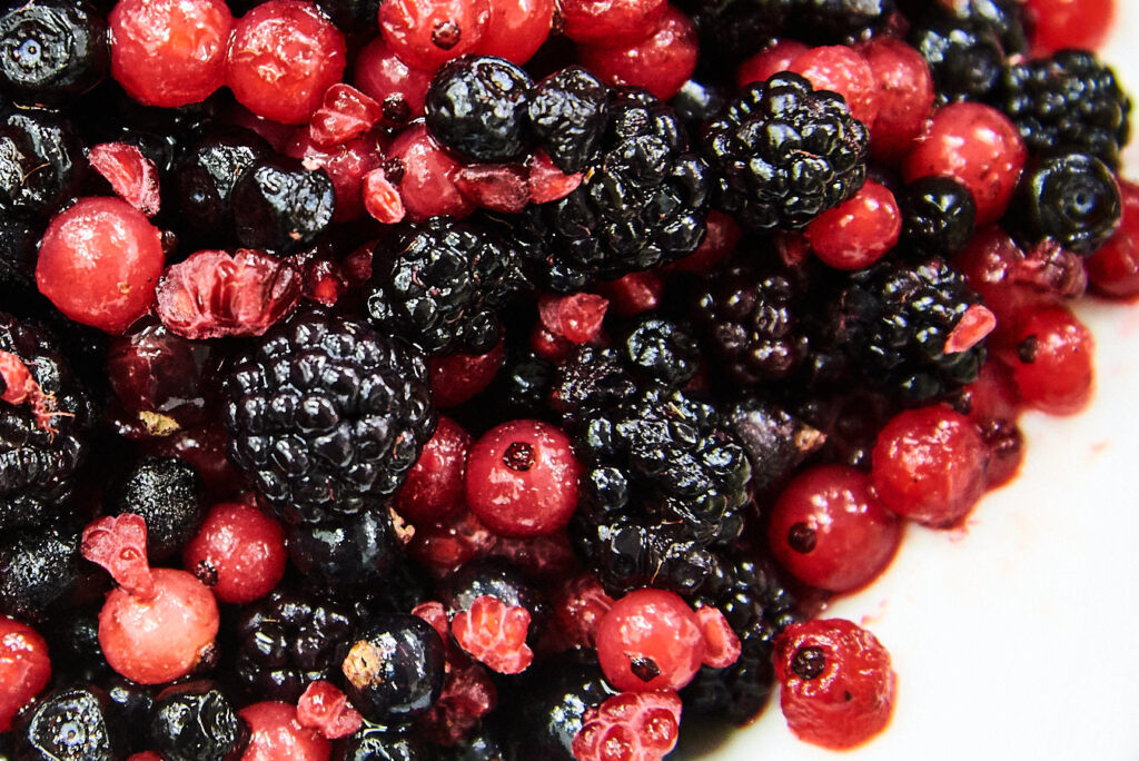 Beeren für die Nachspeise