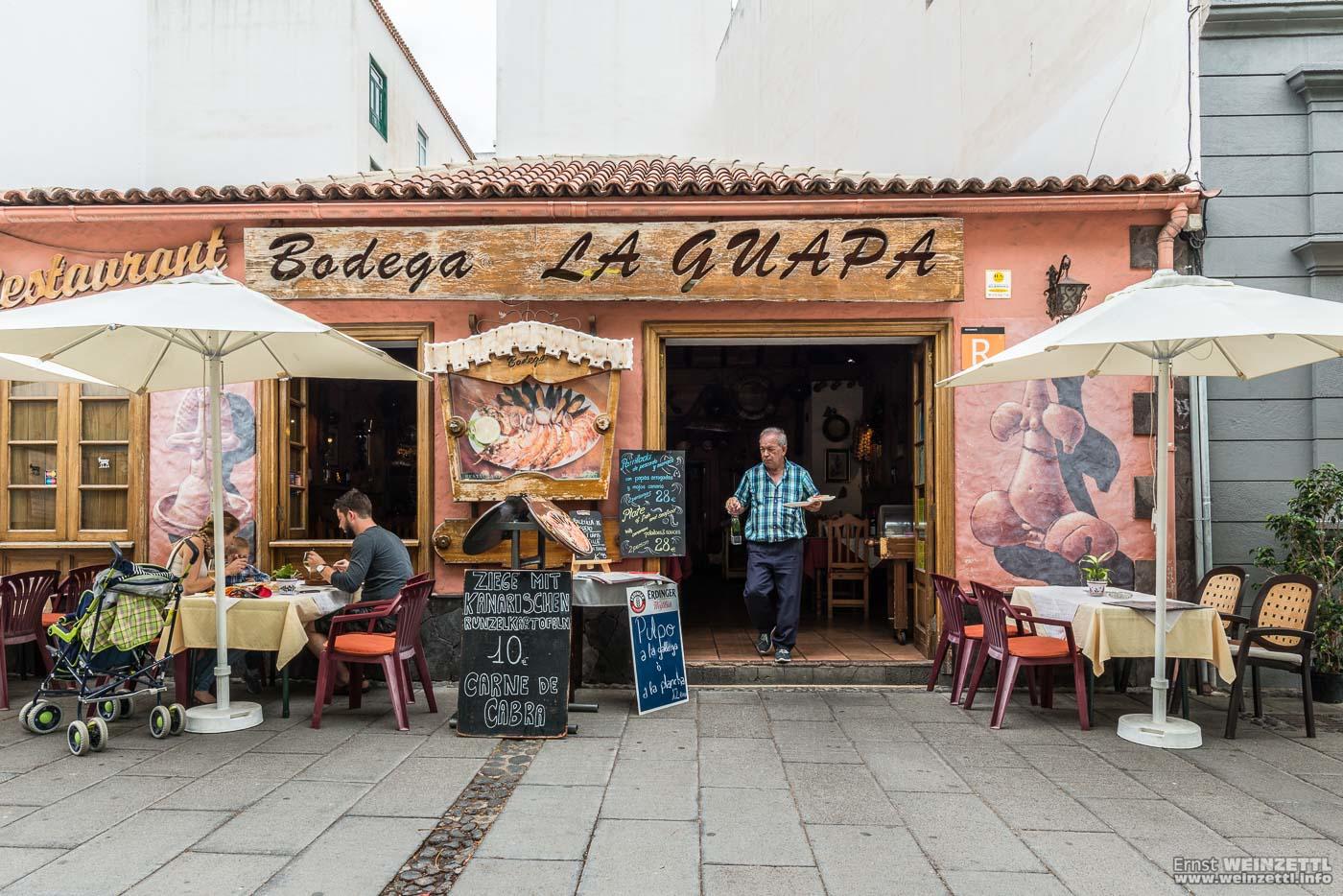 Teneriffa, Puerto de la Cruz: Die Bodega la Guapa in der Calle Puerto Viejo