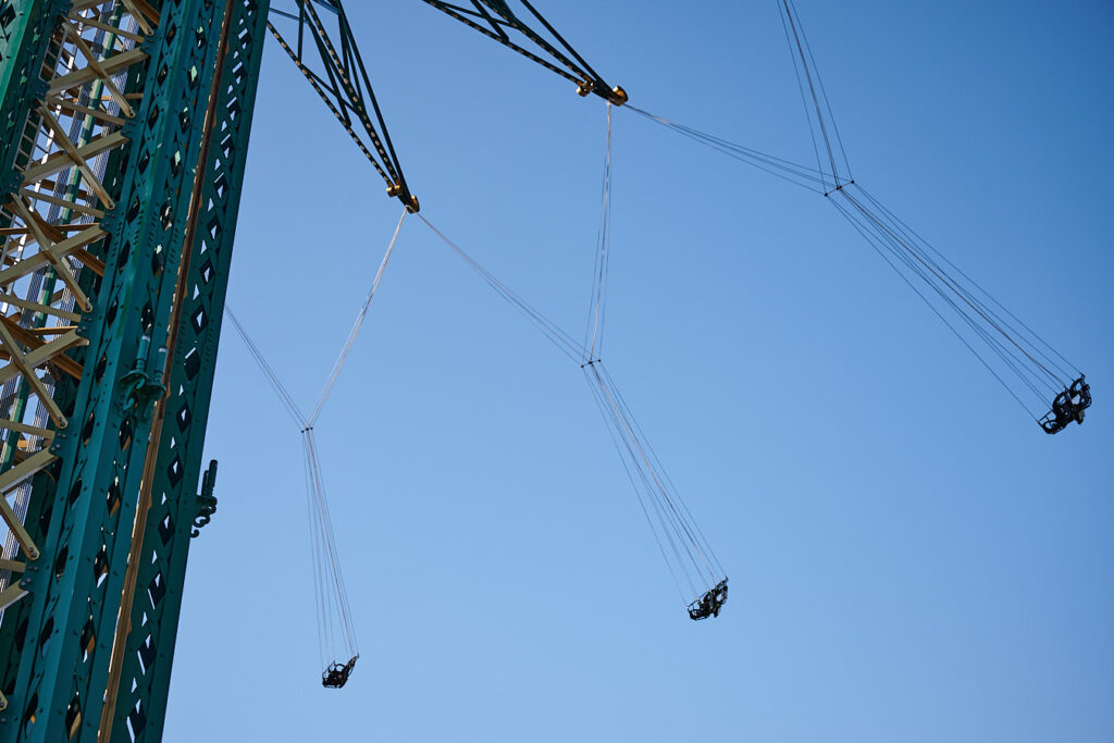 Gondeln des Prater Turms, eines Starflyers