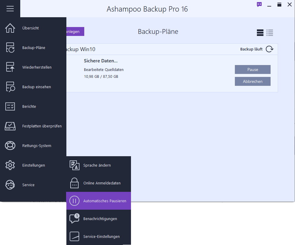 Ashampoo Backup Pro 16