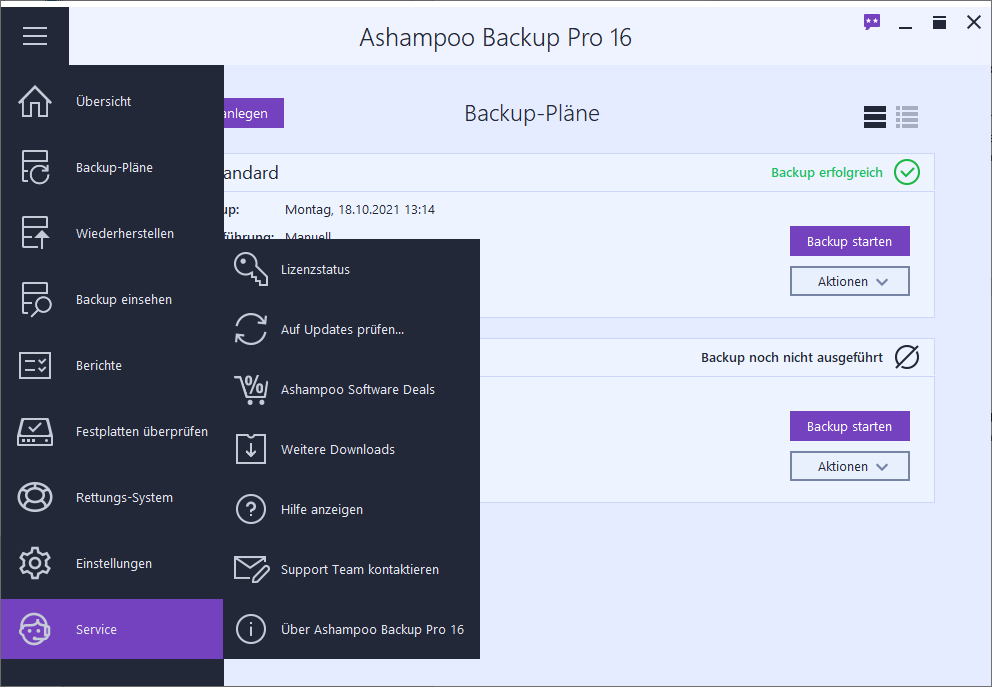 Ashampoo Backup Pro 16