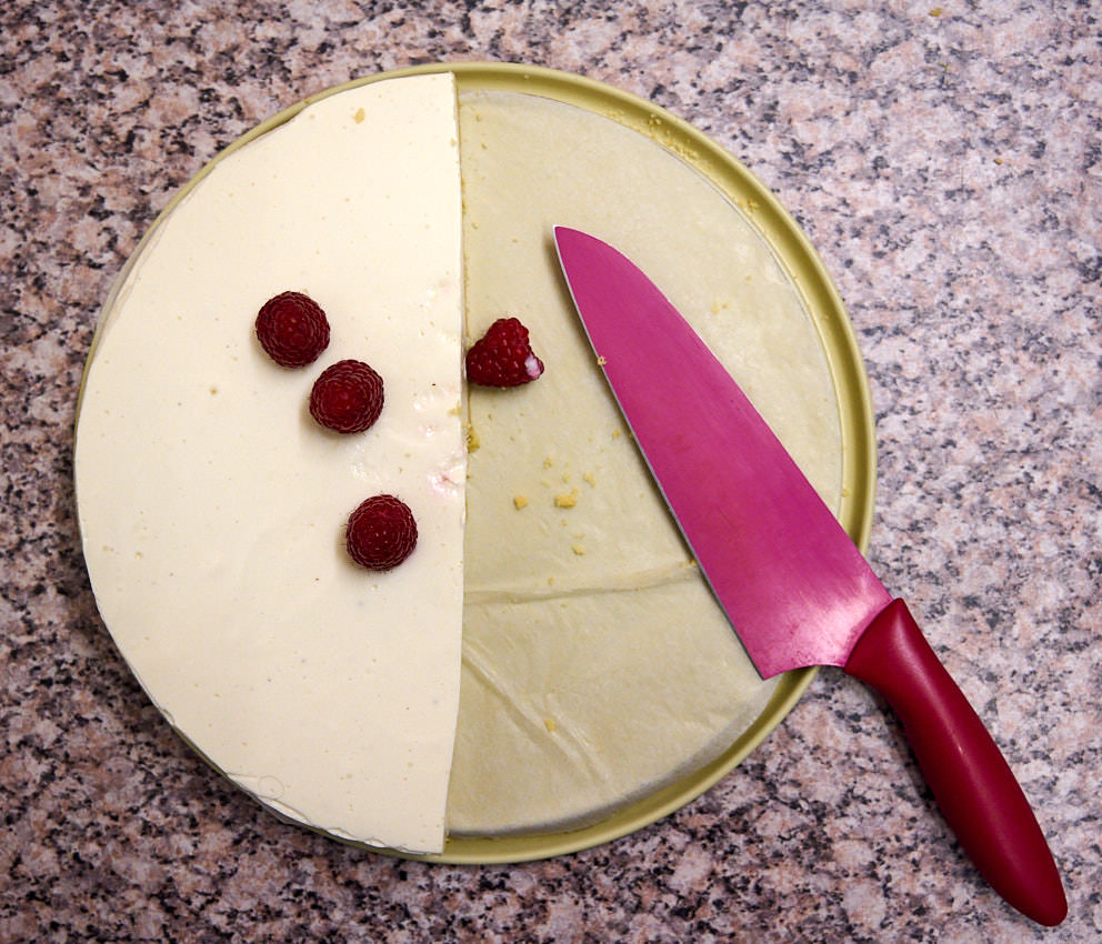 Wie die Torte schmeckt? Sieh selbst.