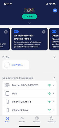 Die eero Handy App