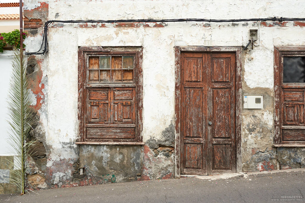 Abgewohnte Fassade in Icod de los Vinos