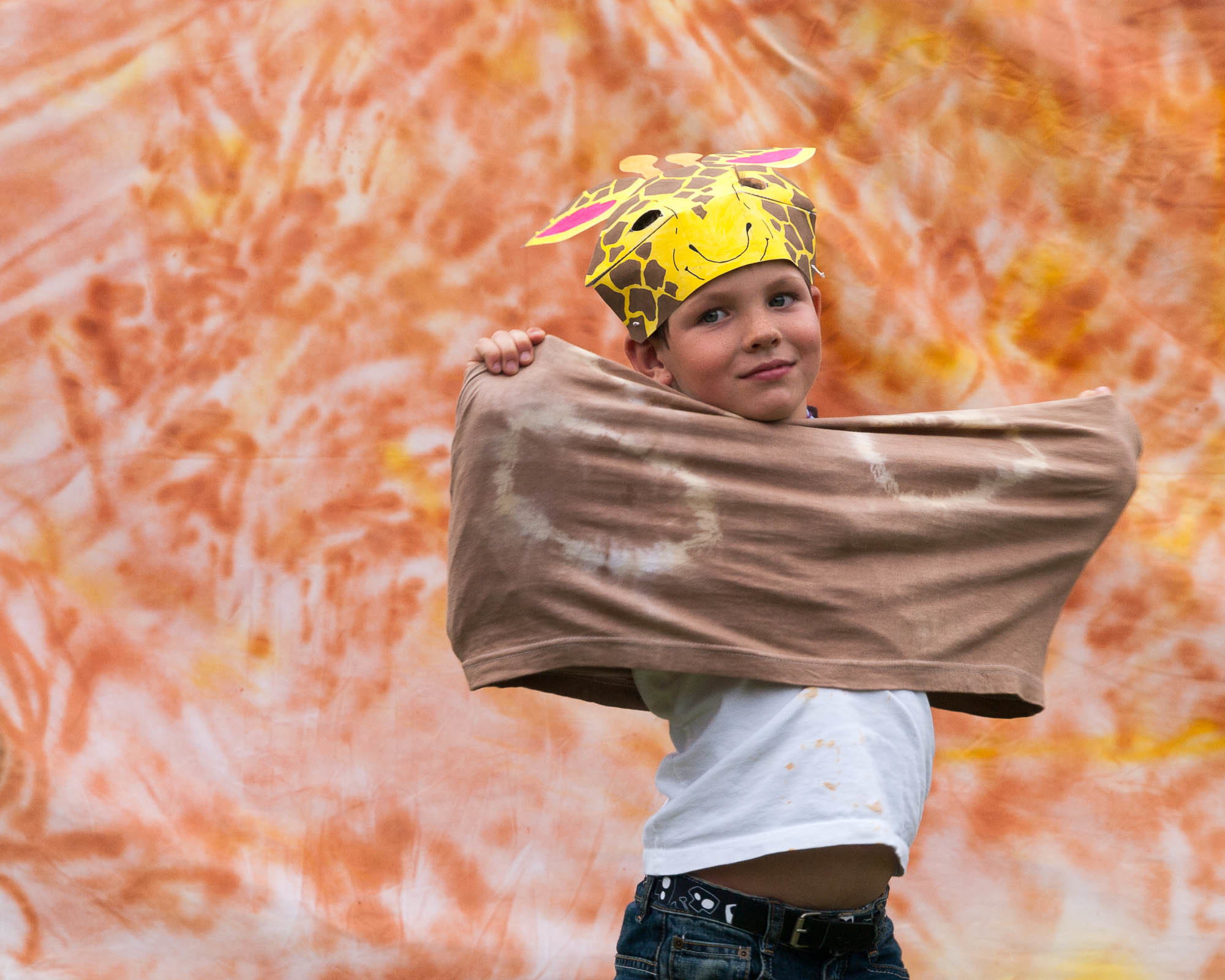 Begeisterung - und manchmal ein wenig Verlegenheit ist bei den Akteuren des Kindermusicals spürbar.