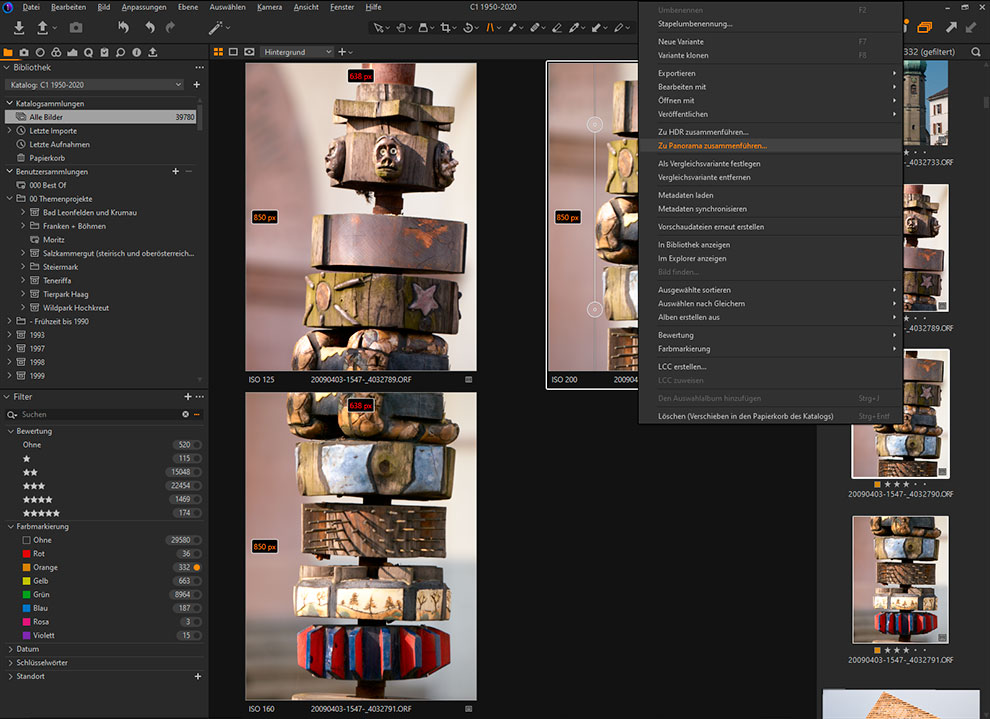 Capture One Pro 22 - Panoramafunktion