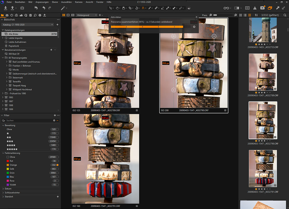 Capture One Pro 22 - Panoramafunktion