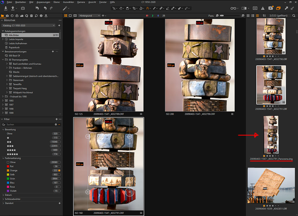 Capture One Pro 22 - Panoramafunktion