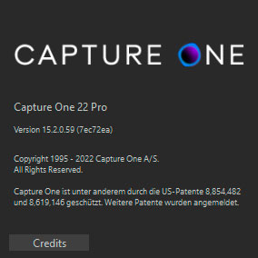 Aktuelle Info zu Capture One Pro V22