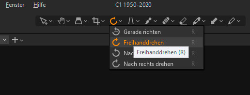Werkzeug-Optionen mittels Rechtsklick erreichbar