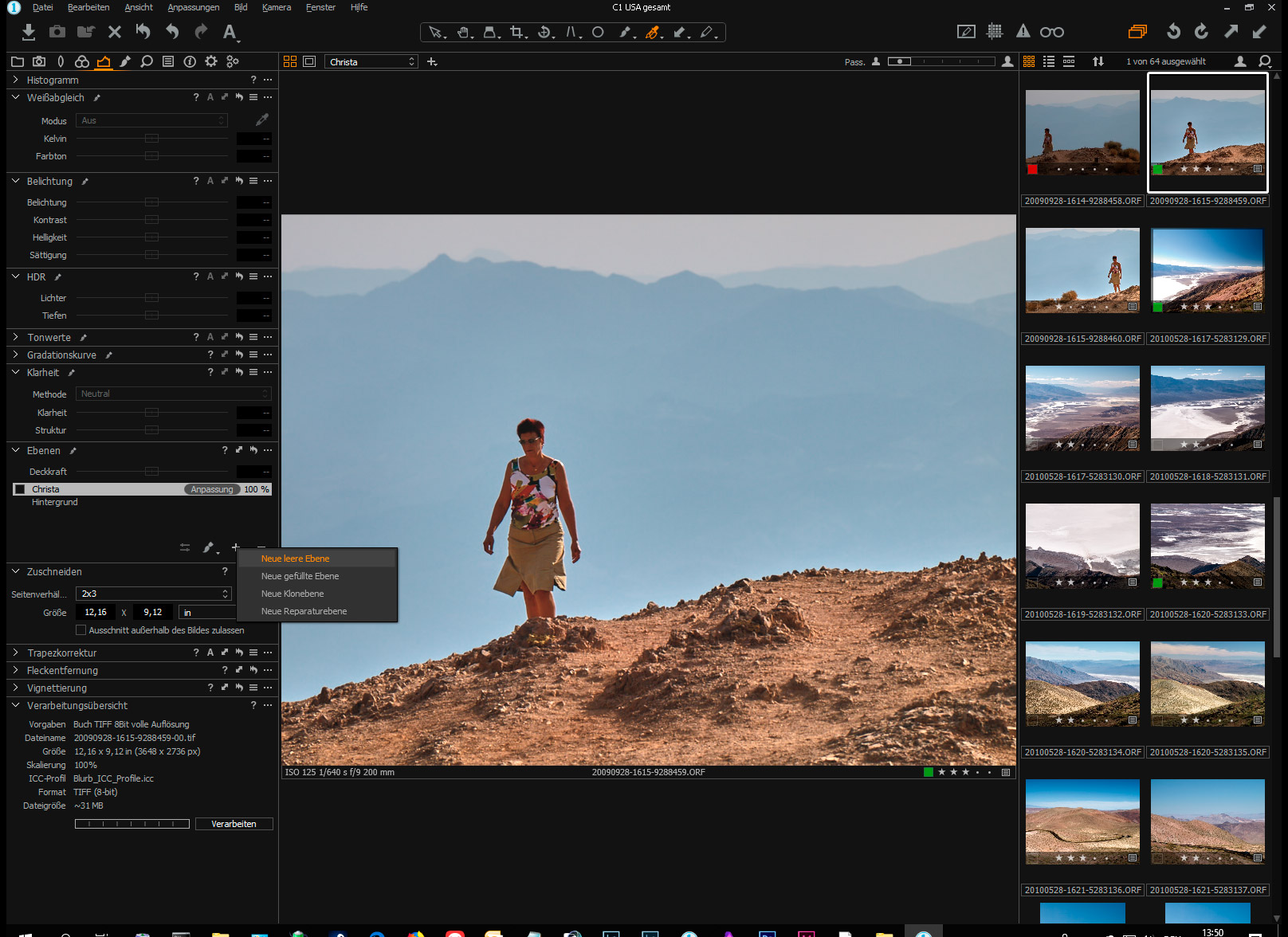 Capture One Anpassungsebene erstellen