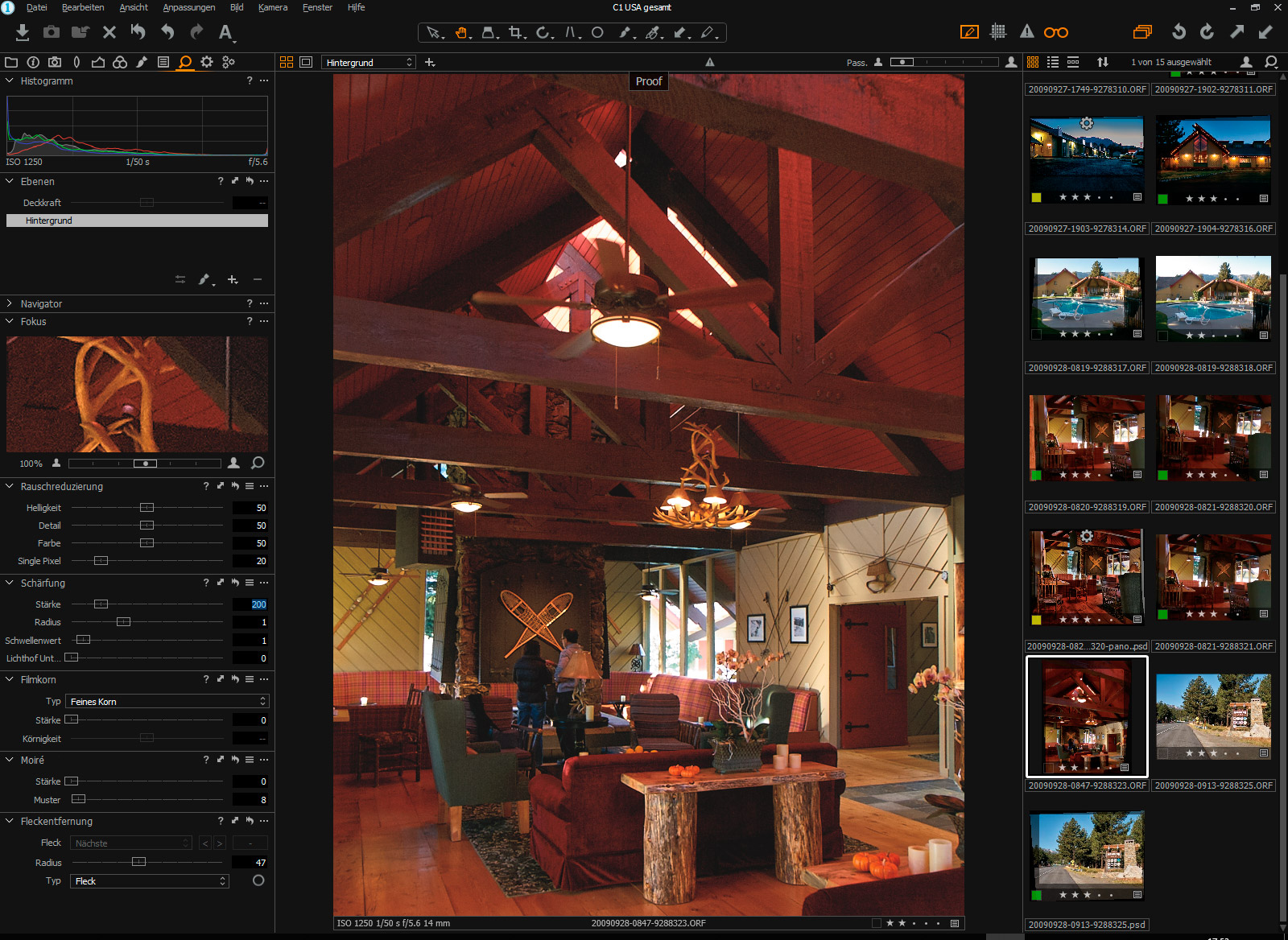 Capture One Rauschreduzierung 1
