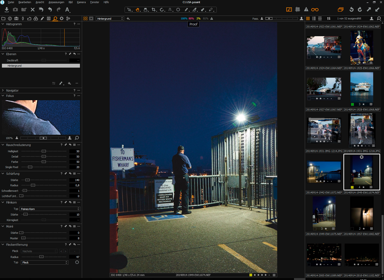 Capture One Rauschreduzierung Nikon D800