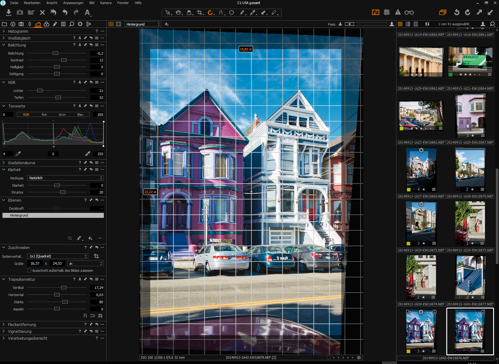 Capture One Entzerren 4