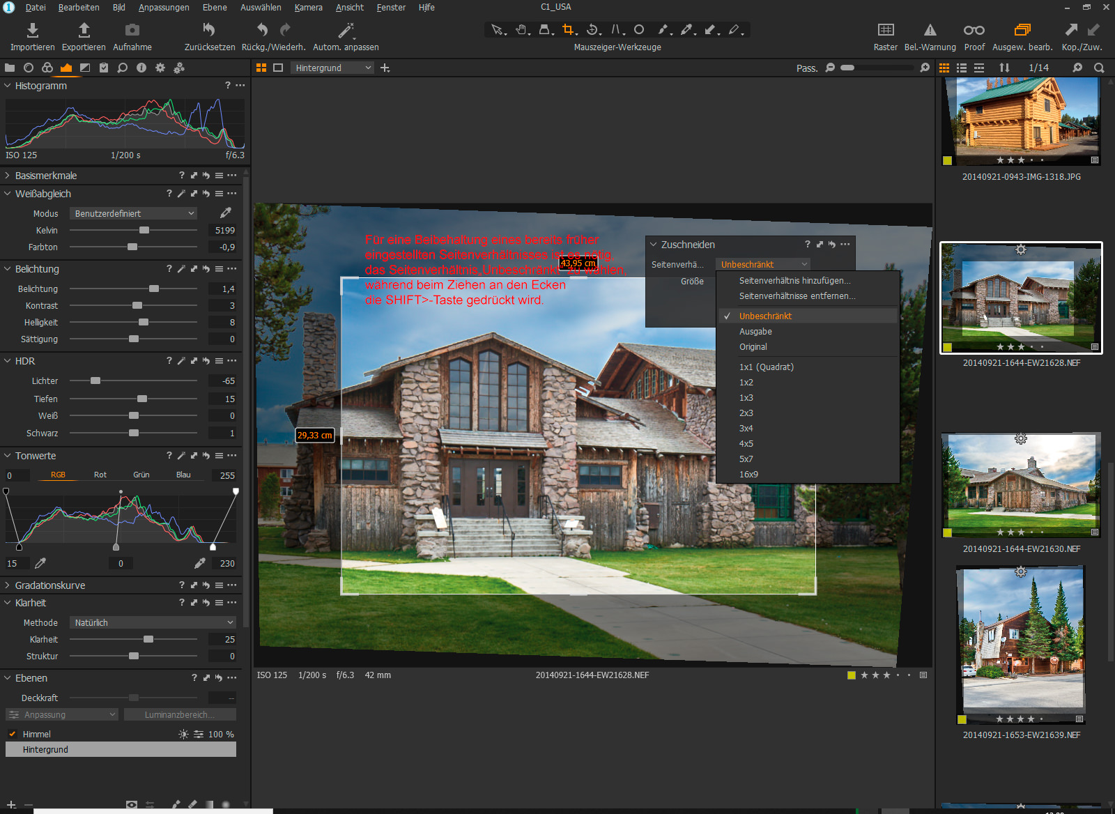 Neue Crop Features