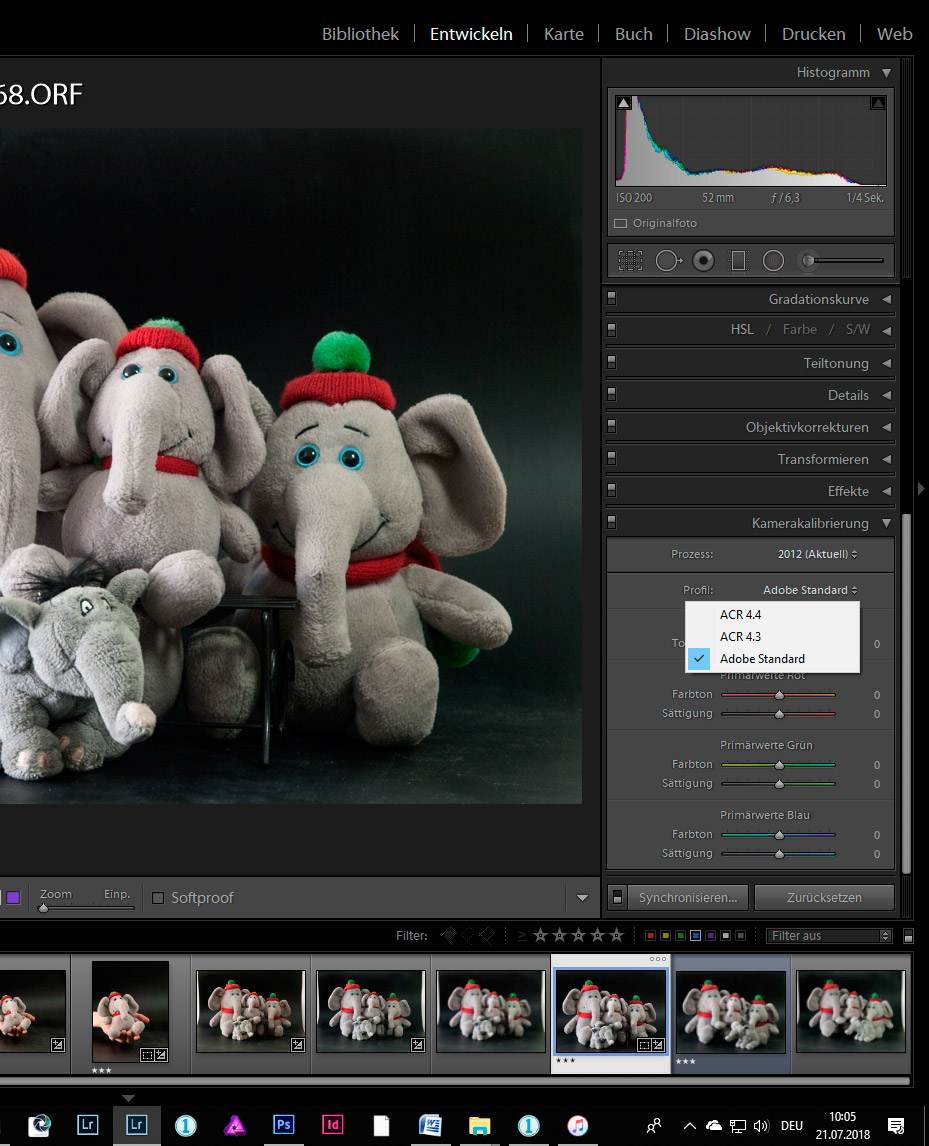 Lightroom Farbprofil 2