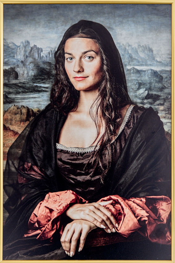 Mona Lisa mit Rahmen