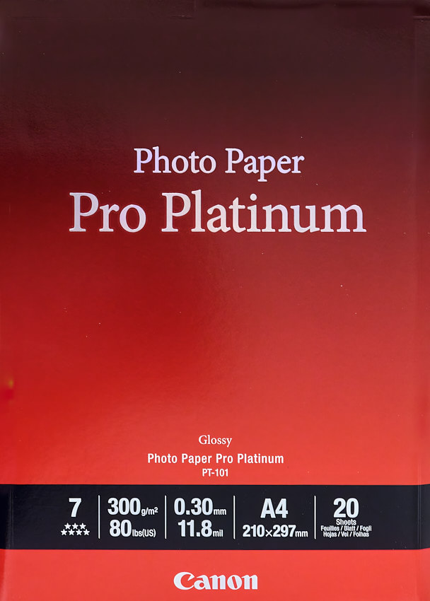 Papier original Canon Pro Platinum glossy